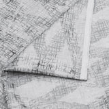 White, Ivory Diamond Jaal Jacquard Weave Curtain Panels