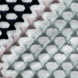 Knotted Vibes Navy Blue Cotton Embroidery Curtain Panels