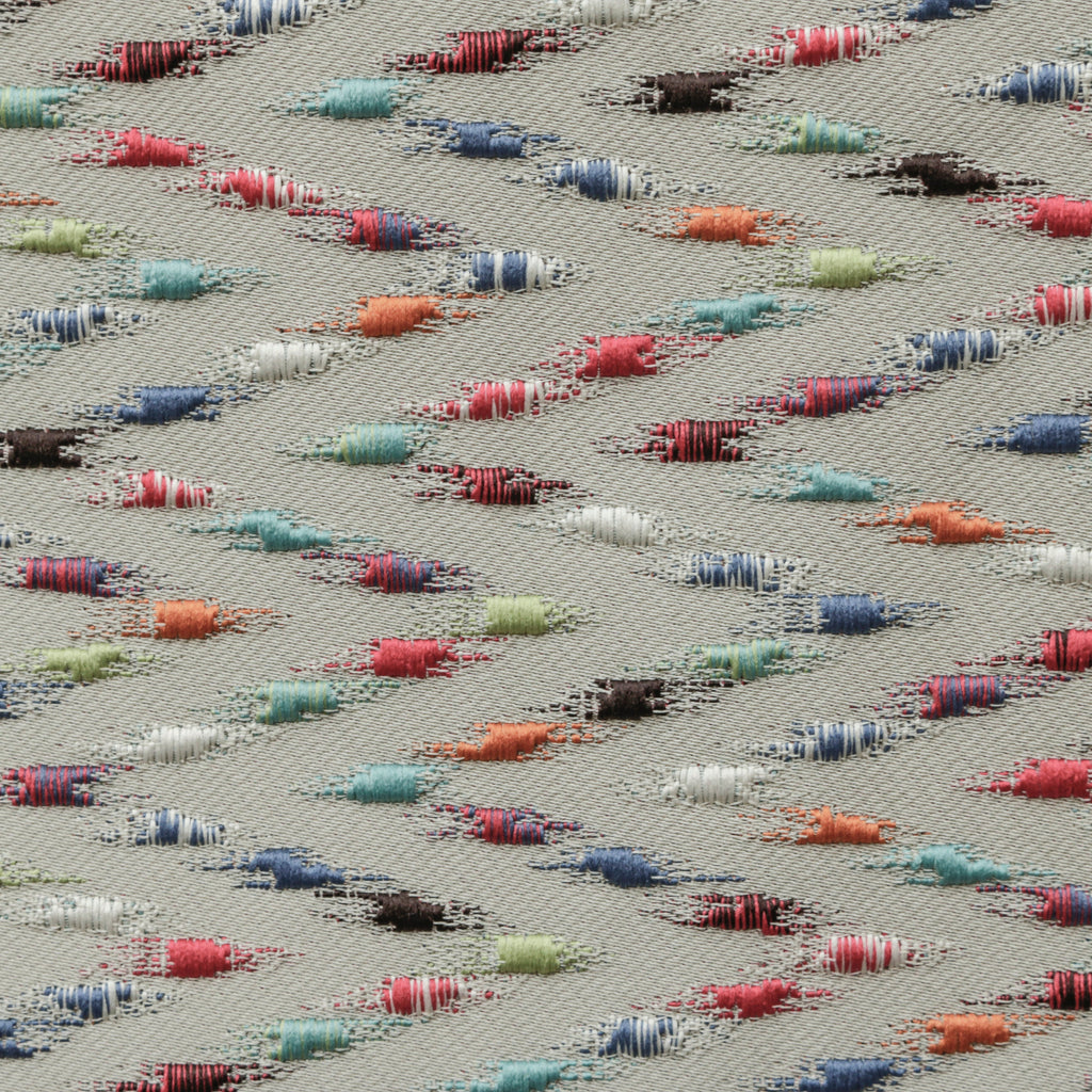 Colorful Chevron Jacquard Embroidery Curtain Panels