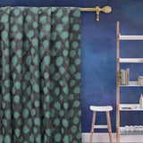 Aquatic Green Leaves Print Jacquard Fabric By The Metre