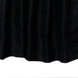 Black Silk Dupioni Curtain Panels