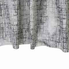 White, Ivory Diamond Jaal Jacquard Weave Curtain Panels