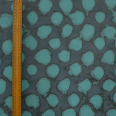 Aquatic Green Leaves Print Jacquard Fabric By The Metre