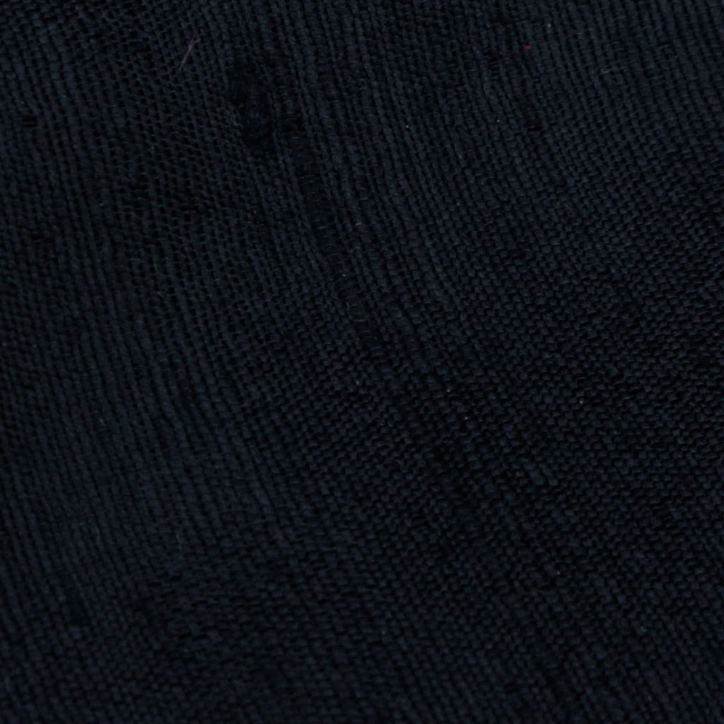 Black Silk Dupioni Curtain Panels