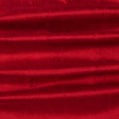 Red Silk Dupioni Curtain Panels