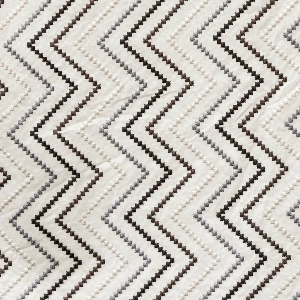 Embroidered Diamonds Cotton Fabric By The Metre