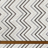 Charcoal Gray Cotton Embroidered Diamonds Curtain Panels