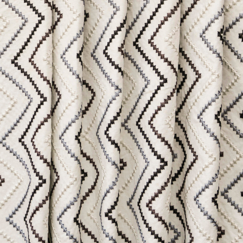 Embroidered Diamonds Cotton Fabric By The Metre