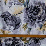 Midnight Garden Printed Velvet Fabric By The Metre