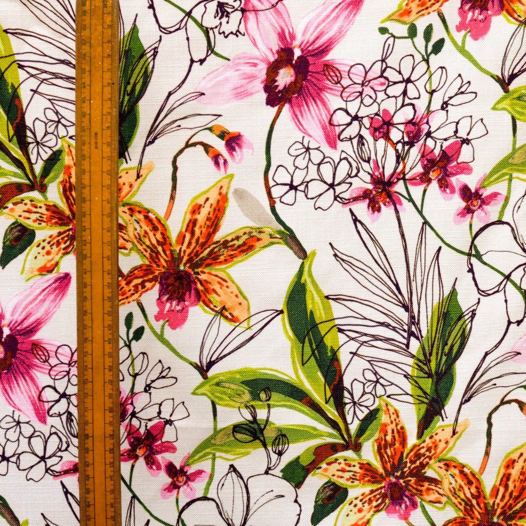 Garden Blossom Cotton Fabric By The Metre