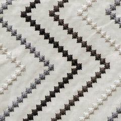 Embroidered Diamonds Cotton Fabric By The Metre