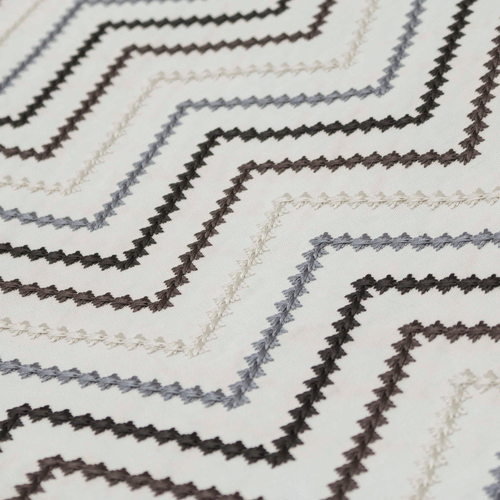 Embroidered Diamonds Cotton Fabric By The Metre