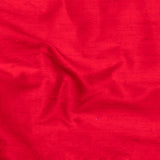 Blood Red 100% Pure Silk Dupioni Fabric By The Metre