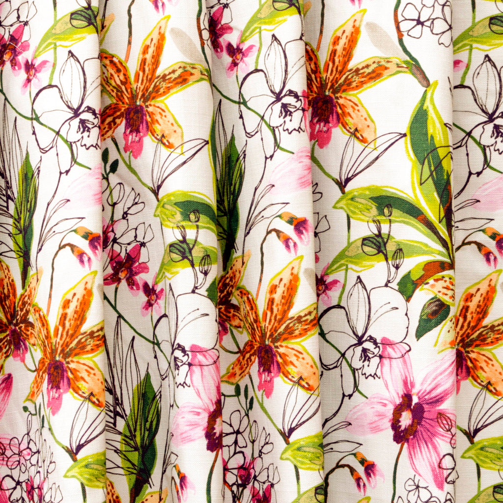 Garden Blossom Cotton Fabric By The Metre