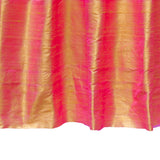 Pink And Yellow Silk Dupioni Curtain Panels