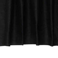 Black Art Silk Curtain Panels