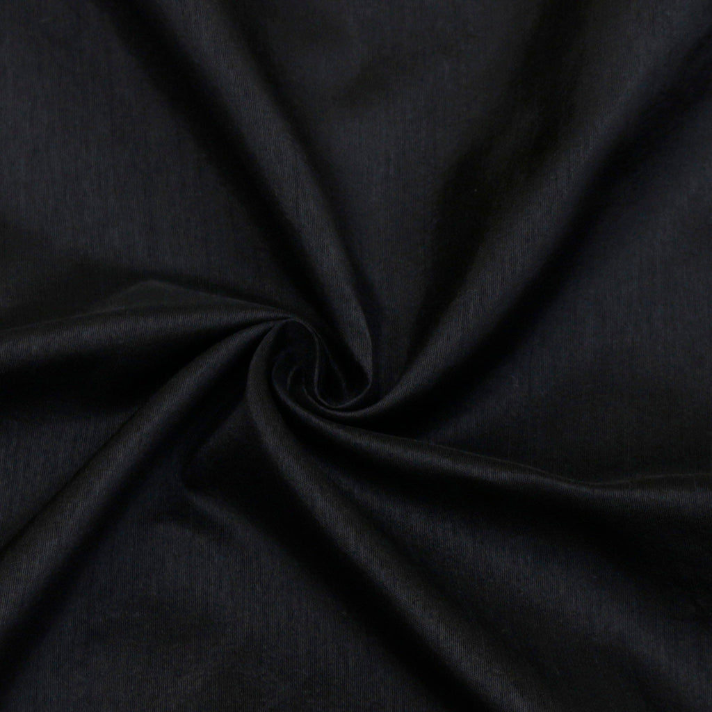Black Art Silk Curtain Panels
