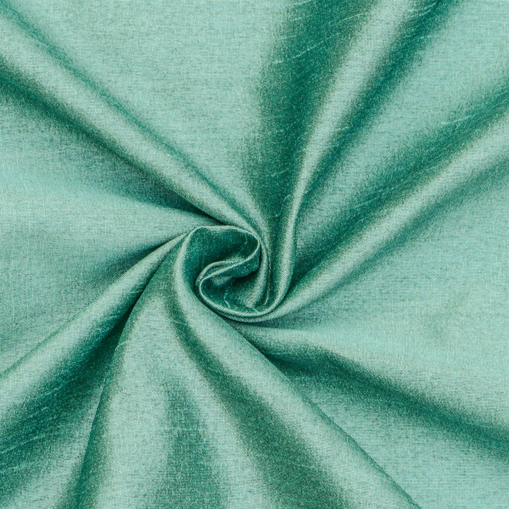 Capri Sea Green Art Silk Curtain Panels