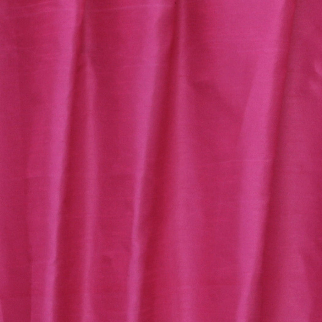 Fuchsia Pink Art Silk Curtain Panels