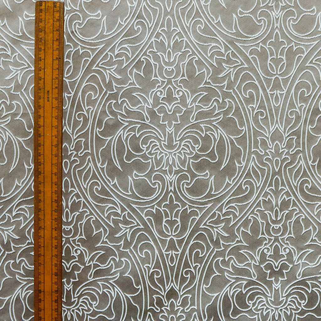 Damask Ornate Jacquard Fabric By The Metre