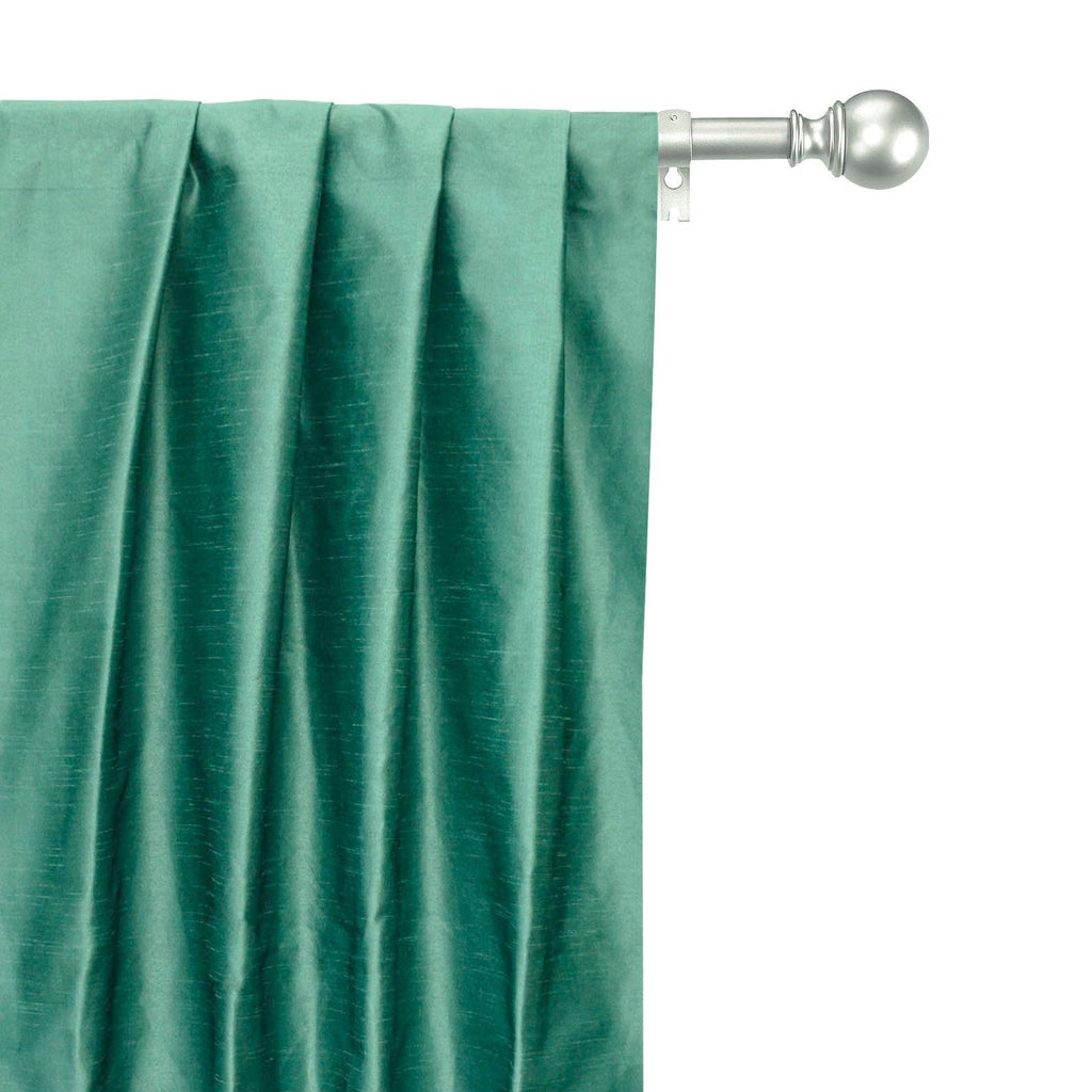 Capri Sea Green Art Silk Curtain Panels