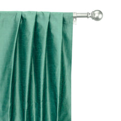 Capri Sea Green Art Silk Curtain Panels