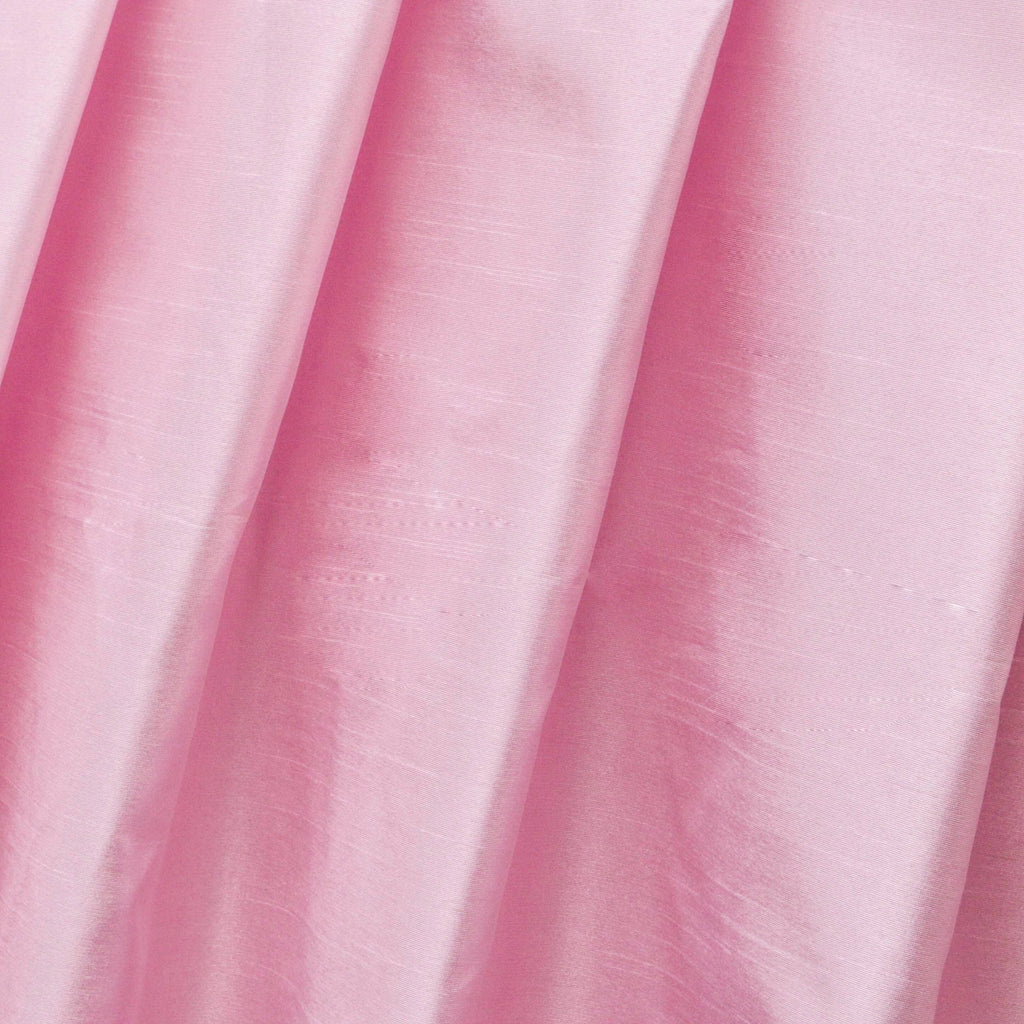 Soft Pink Art Silk Curtain Panels