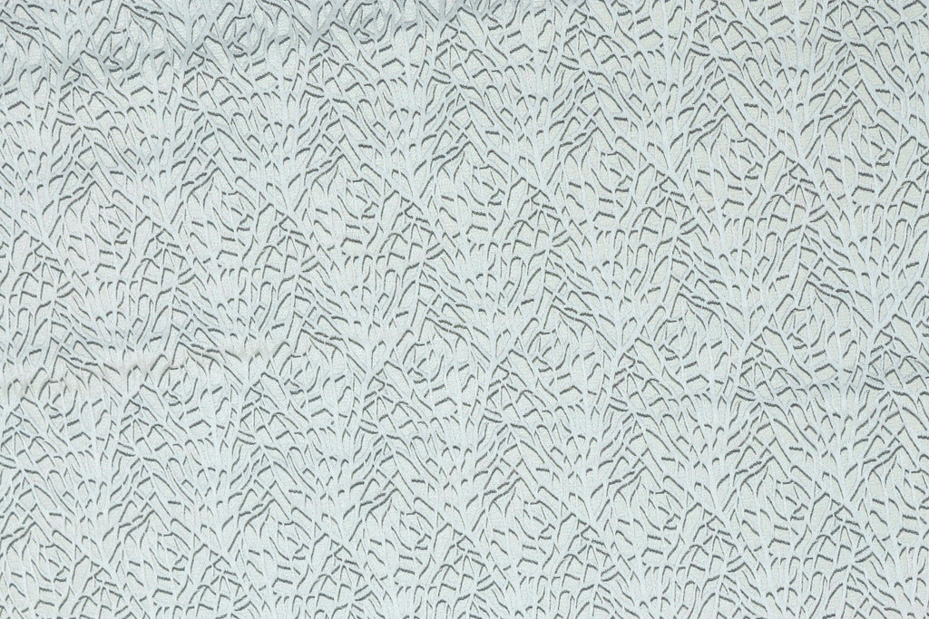 Pearl Grey Jacquard Fabric By The Metre