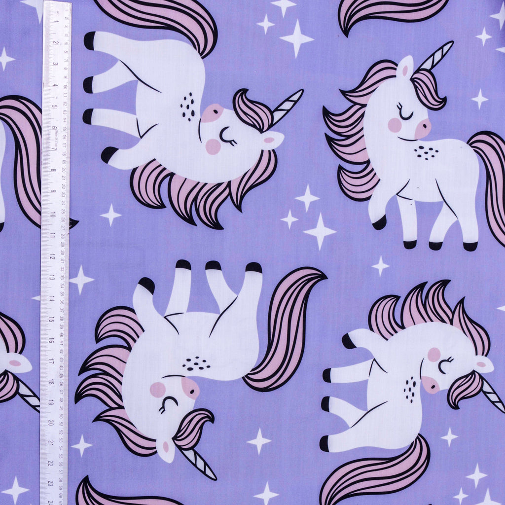 Unicorn Kids Cotton Fabric By The Metre