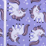 Unicorn Kids Lavender Printed Cotton Curtain Panels