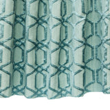 Aqua Blue Jacquard Fabric By The Metre