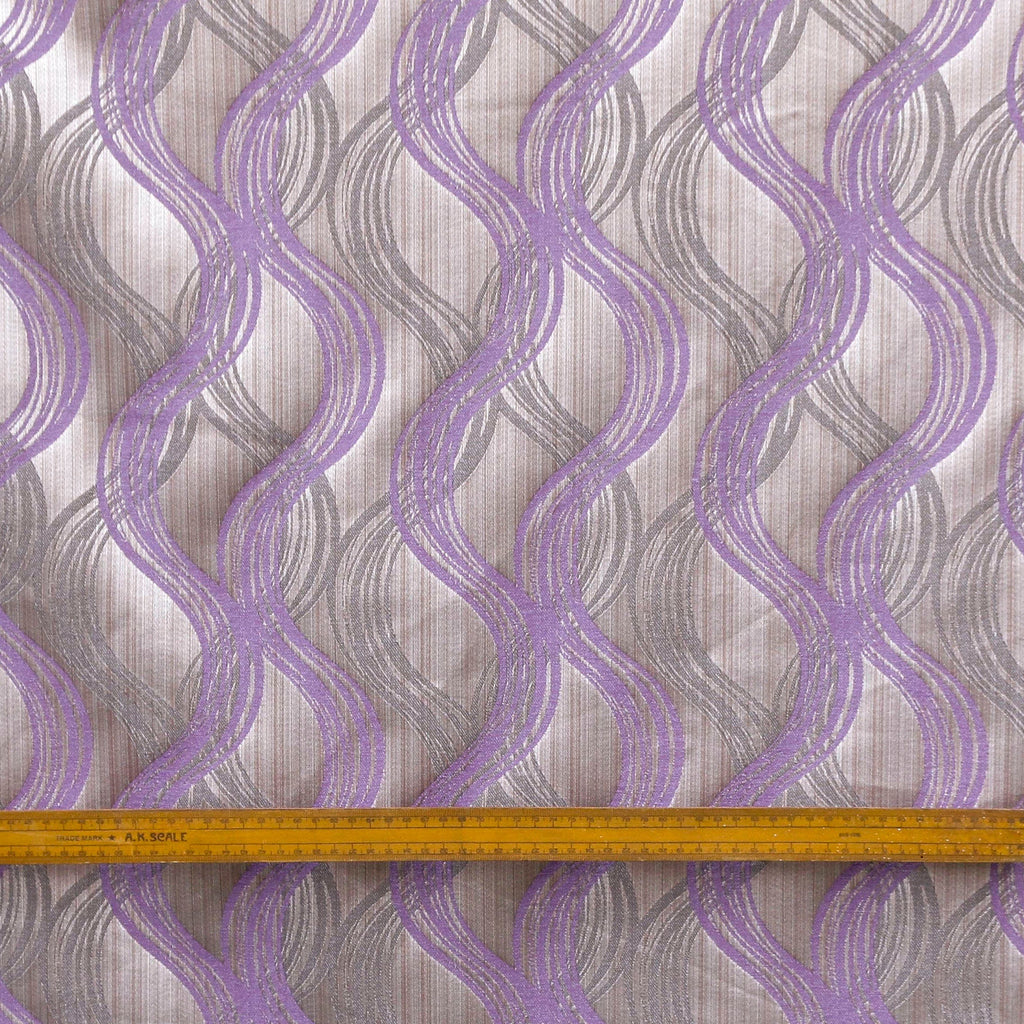 Purple Jacquard Fabric By The Metre