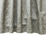 Damask Ornate Embroidered Polyester Weaved Curtain Panels