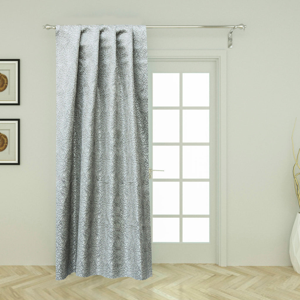 Behind The Web Jacquard Weave 3D Texture Curtain Panels