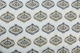 Gold And Grey Jacquard Fabric By The Metre