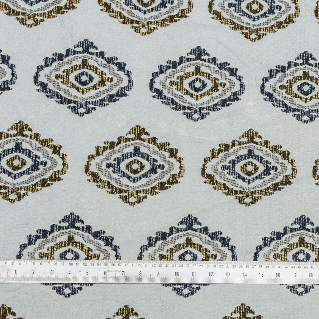 Gold And Grey Jacquard Fabric By The Metre