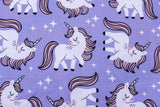 Unicorn Kids Lavender Printed Cotton Curtain Panels