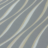 Ivory N Gold Stripes Jacquard Weave Textured Curtain Panels