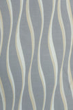 Ivory N Gold Stripes Jacquard Weave Textured Curtain Panels