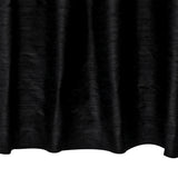Black Pure Silk Dupioni Curtain Panels