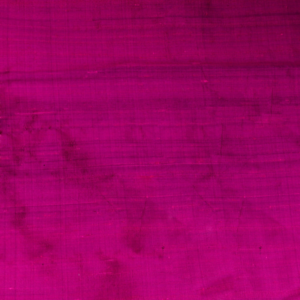 Dark Fuchsia Pink Pure Silk Dupioni Curtain Panels
