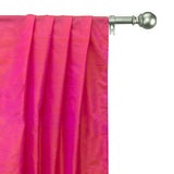 Pink & Orange Pure Silk Dupioni Curtain Panels