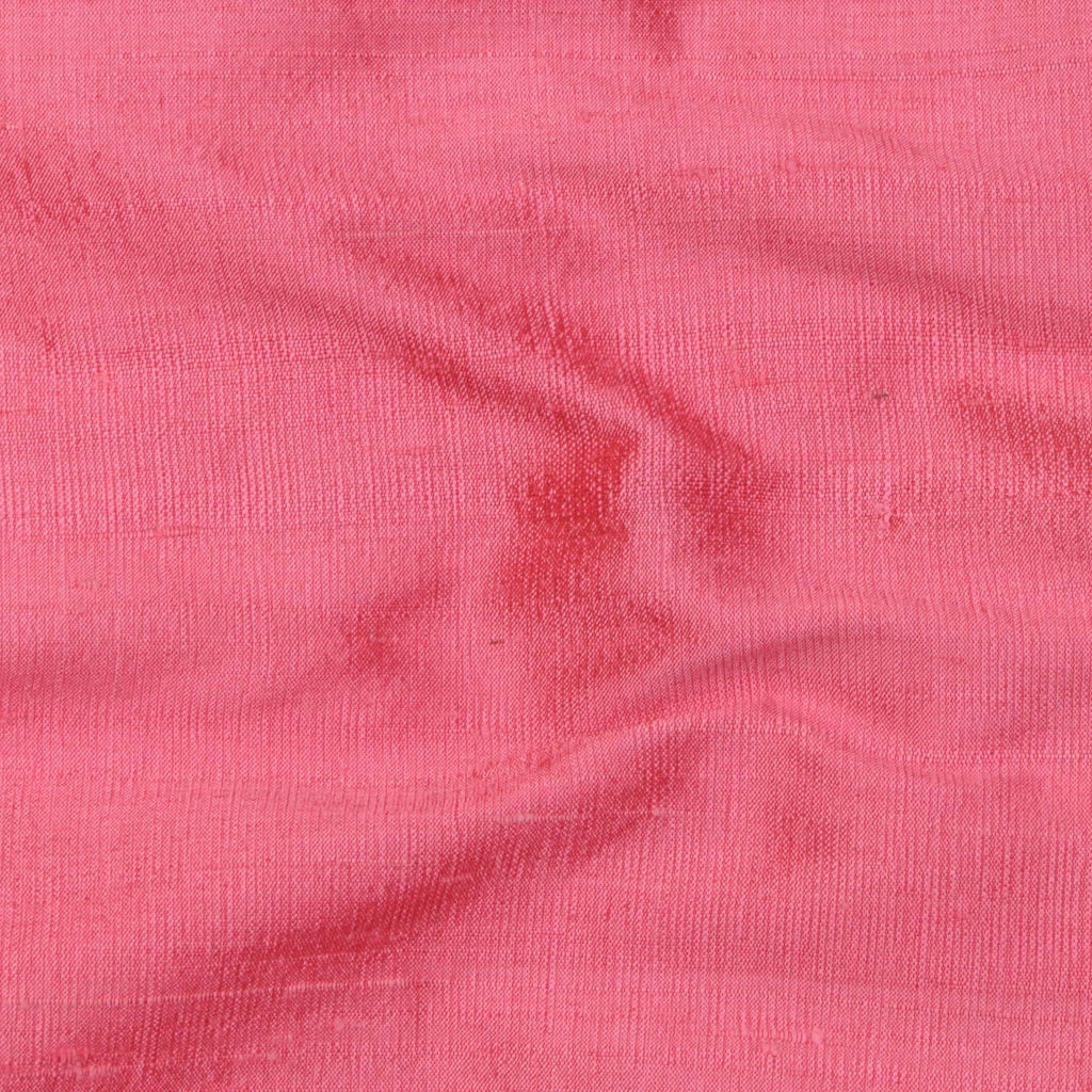 Coral Pink Pure Silk Dupioni Curtain Panels