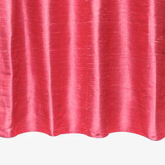 Coral Pink Pure Silk Dupioni Curtain Panels