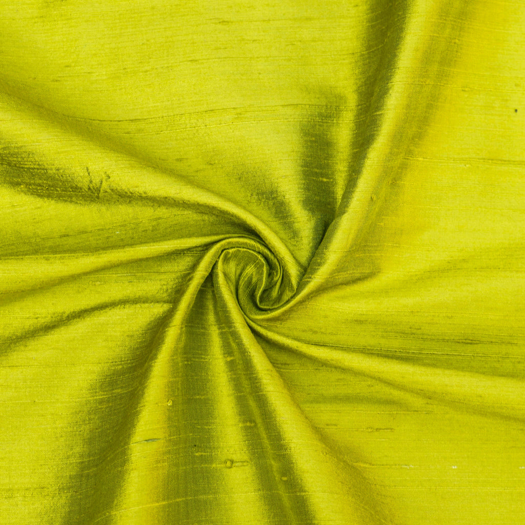 Chartreuse Pure Silk Dupioni Curtain Panels