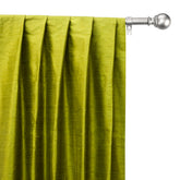 Chartreuse Pure Silk Dupioni Curtain Panels