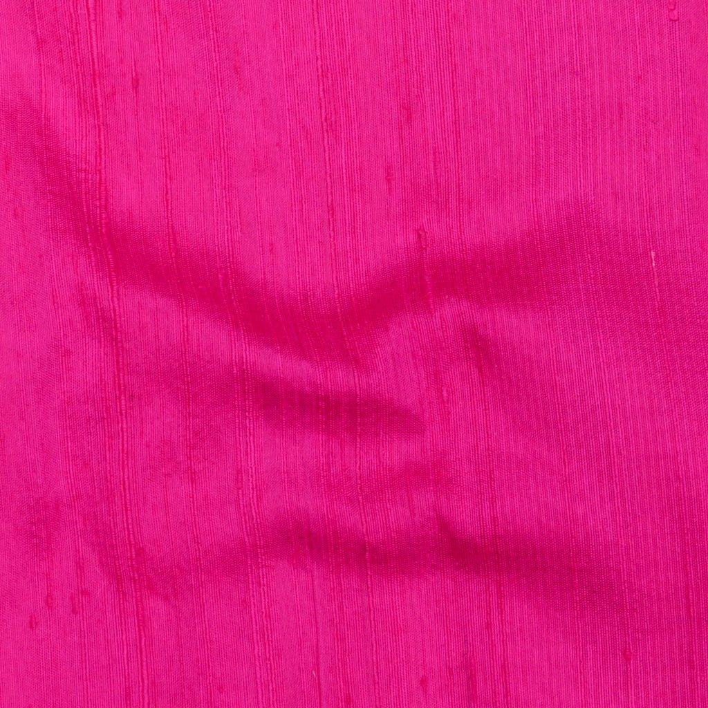 Fuchsia Pink Pure Silk Dupioni Curtain Panels