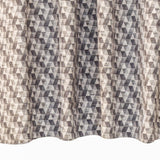 Beige Triangles Jacquard Weave Geometric Curtain Panels
