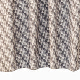 Beige Triangles Jacquard Velvet Fabric By The Metre