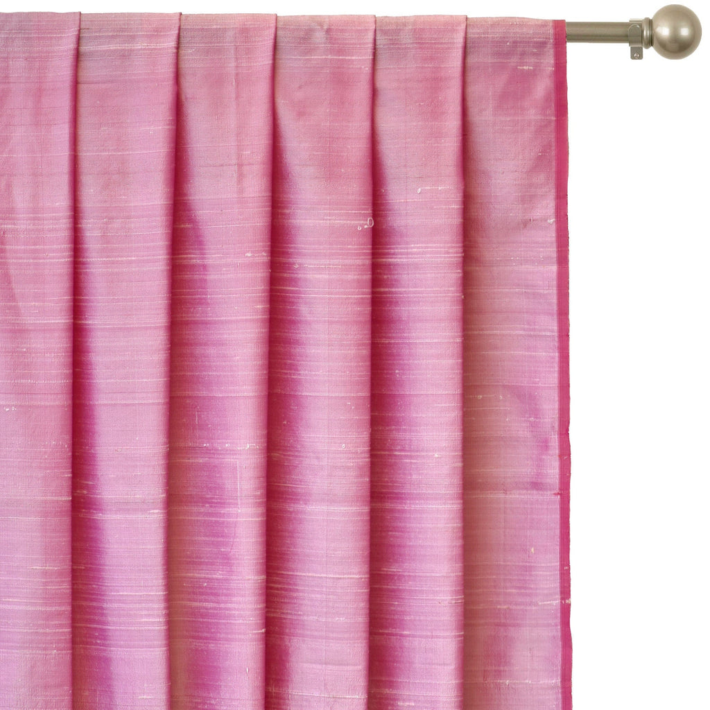 Light Pink Silk Dupioni Curtain Panels